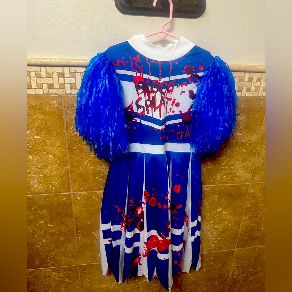 Girls size 7 Zombie Cheerleader Costume